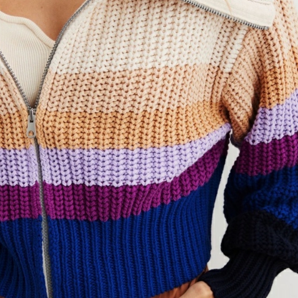 New Aerie Double Zip Cardigan - Picture 2 of 11